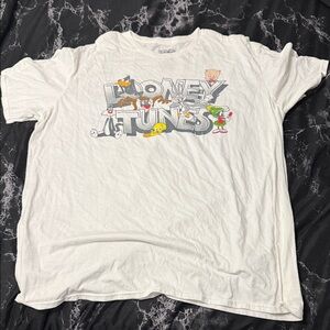 Looney Tunes White Graphic T-Shirt